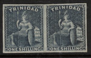 Trinidad #17 (SG #29) Extra Fine Mint Full Original Gum Hinged Pair