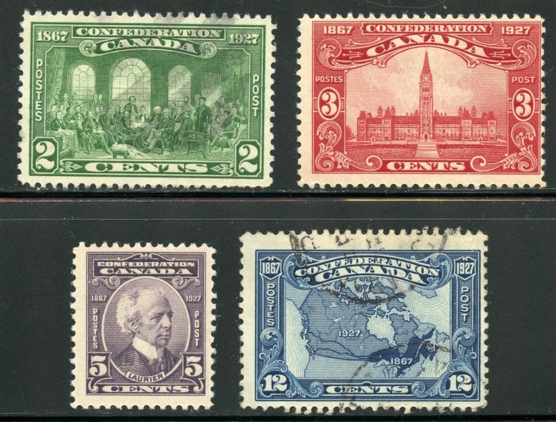 Canada Scott 142-145 - 1927 Issues Short Set - SCV $18.75