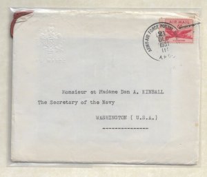 1951 Resident General of France, Morocco to Dan Kimball, Sec of Navy (53451)