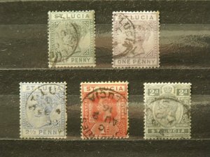 6999   St. Lucia   Used # 27, 29, 31, 65, 66               CV$ 7.60