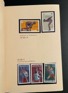 Stamps Postage Collection Canada years 1974/1979 / Album timbres complet Canada