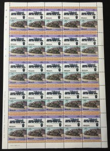 ST Vincent Bequia Trains Locomotives Sheets x 8 MNH (400 Stamps) BLK22 