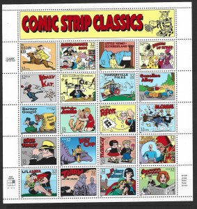 U.S. Sc. #3000 Comic Strip Classics sheet MNH L153