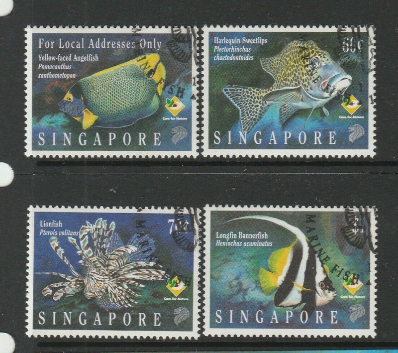 Singapore 1995 Marine Fish FU SG 807/10