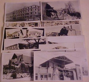 US SANTA BARBARA EARTHQUAKE JE 29,1925 21 DIFF PICTURES CARDS & 1 FOLDER MINT