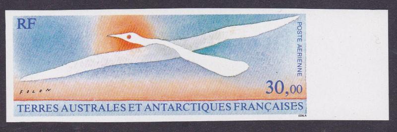 French Southern & Antarctic Territories 1990 Airmail Bird by Folon IMPERF XF/NH