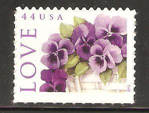 #4450 Love Pansies 44c Single Mint NH