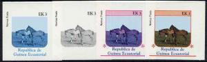 Equatorial Guinea 1976 Horses EK3 (Nonius Foals) set of 4...