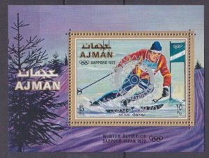 1971 Ajman 1147/B322 1972 Olympic Games in Sapporo / overprint 9,00 €
