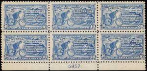 U.S. B.O.B. PLATE BLOCKS E9  Mint (ID # 114066)