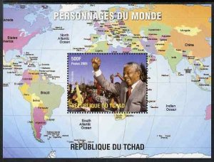 CHAD - 2009 - Nelson Mandela - Perf De Luxe Sheet - MNH - Private Issue