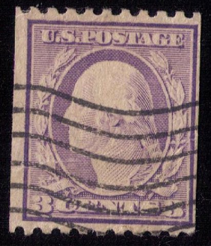 US Sc 489 USED Violet Perf 10 Horiz. Fine