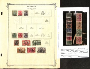 Allenstein - Germany Stamp Collection on Scott Specialty Page, 1920 (BB)