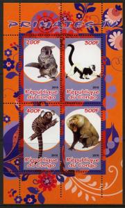 (B61) CONGO 2010 Wild animals MNH