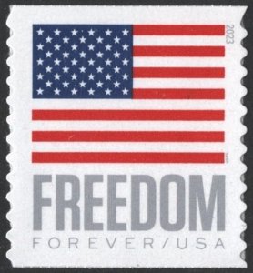 SC#5789A (Forever) Freedom U.S. Flag Coil Single: BCA (2023) SA