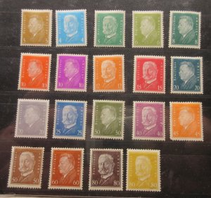 GERMANY, Scott: 351-362, 353b SET+, MINT HINGED, Lot31, Cat $86.70