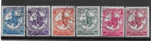 Luxembourg Sc #B60-B65 set of 6 used VF