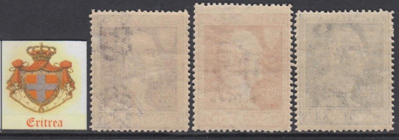 Italy Eritrea n.120-122  MNH**  cv 150$