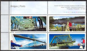 Canada 2005 Bridges Mi. 2269/72 Block of 4 MNH