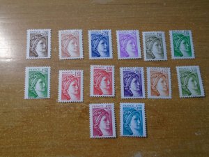 France  #  1658-71    MNH