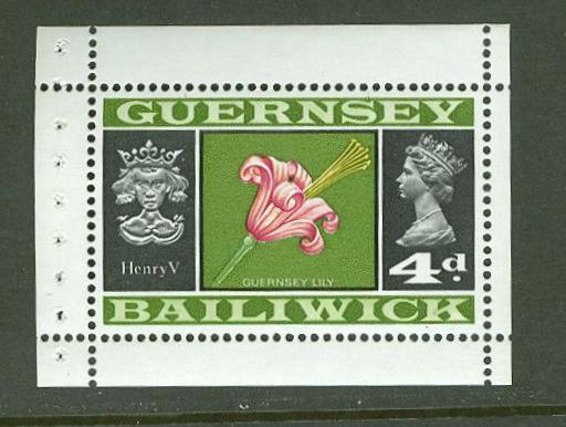 Great Britain-Guernsey # 13a,14a,28a  6/- BOOKLET Complete