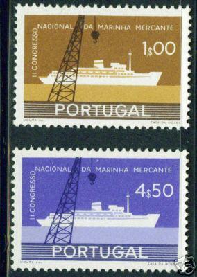 PORTUGAL Scott 838-9 Merchant Marine MNH** Set CV$11.50