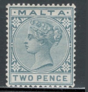 Malta 1885 Queen Victoria 2p Scott # 10 MH