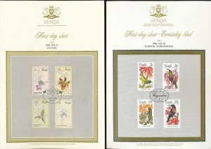 South Africa States Venda Flowers Birds Butterflies Covers Cards x25(W1659