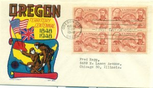 SCOTT # 964  B/4 FDC, OREGON, CACHET CRAFT CACHET, TYPED ADDRESS, GREAT PRICE!