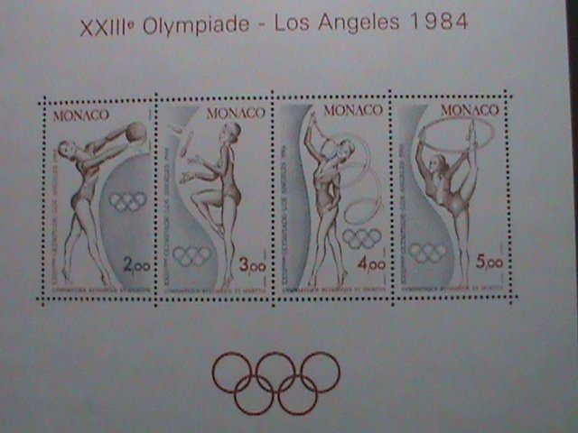 ​MONACO STAMP:1984 SC#1418 OLYMPICS GAME LOS ANGELES  MNH S/S SHEET