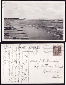 Prince Edward Is.  cover- id#9-2c KGV Arch-Charlottetown-Aug 16 1932-Brackley Be