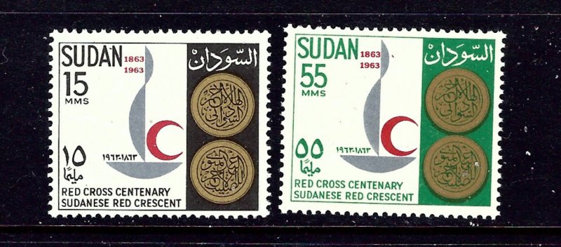 Sudan 162-63 MNH 1963 Red Cross Centenary