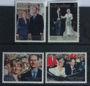 GIBRALTAR 1999 ROYAL WEDDING SET SG890/892  UNMOUNTED MINT