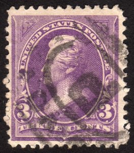 1894, US 3c, Jackson, Used, Sc 253