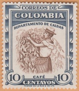 COLOMBIA STAMP 1958. SCOTT # 684. USED.