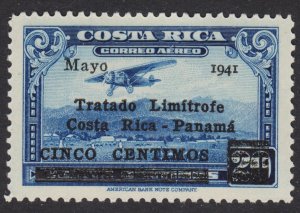 Costa Rica Scott C67 VF mint OG H.