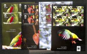 Cook Islands 2010, Rimatara Lorikeet 4 m/s, MNH
