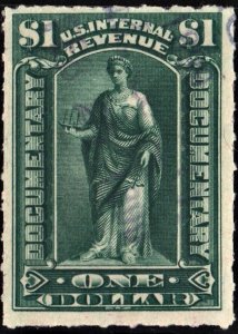 R173 $1.00 Documentary Stamp (1898) Used