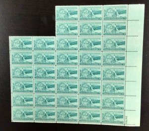 1019  Washington Territory Centennial  Partial sheet of 36 stamps MNH 3 c  1953