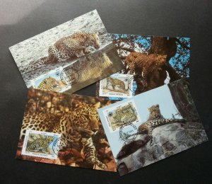 Afghanistan WWF Leopard 1985 Big Cat Cheetah Wildlife (maxicard)