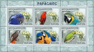 Mozambique 2007 MNH - Parrots. Sc 1773, YT 2468-2473, Mi 3023-3028