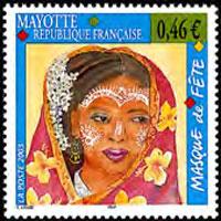 MAYOTTE 2003 - Scott# 186 Face Decorations Set of 1 NH