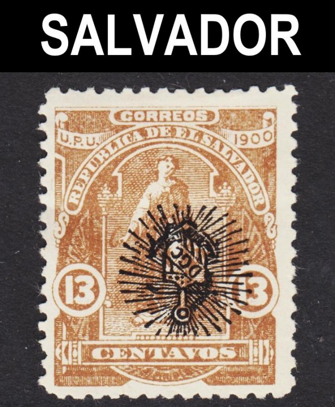 El Salvador Scott 276 INVERTED OVERPRINT ERROR F+ unused no gum.