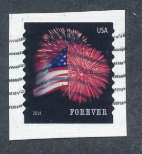 USA 2014 Scott 4854 used- (49c) Forever Star-Spangled Banner