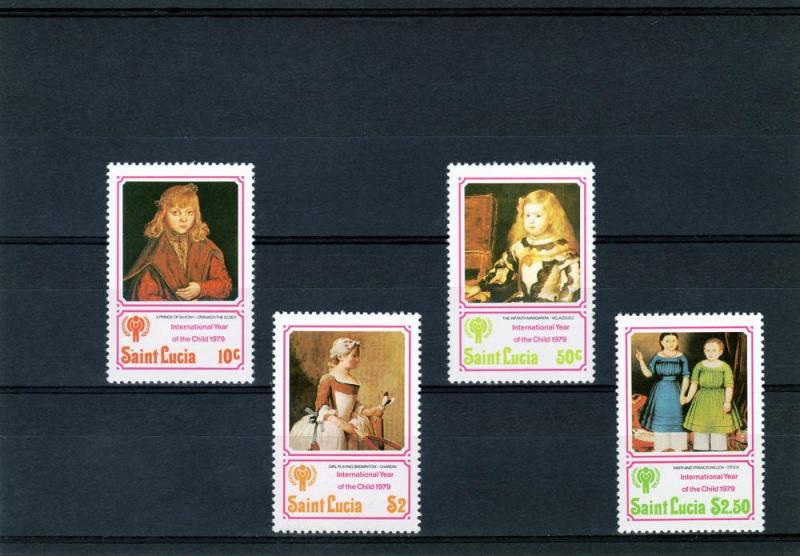 St.Lucia 1979 Cranach/Velazquez/ IYC Set(4) MNH Sc# 473/6