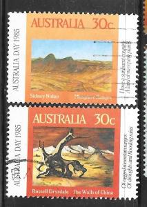 Australia 942-943: 30c Centenary of birth of Dorothea Mackellar, used, VF