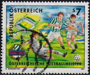 Austria - 1997 - Scott #1720 - used - Sport Football Soccer