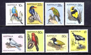 Australia 1980 Birds Complete Mint MNH Set SC 732-739