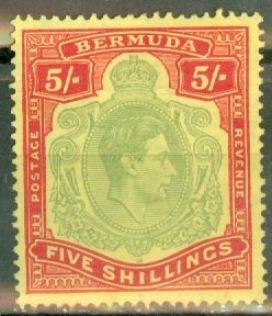 JK: Bermuda 125a mint CV $60