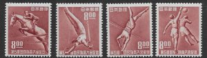 Japan 505-08  1950   set  4   VF  Mint  NH